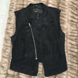 BCBG MAXAZRIA Suede Vest